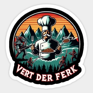 Vert Der Ferk Vintage Sticker